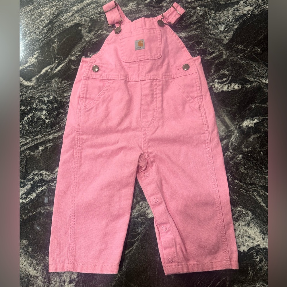 Carhartt 9 month Overalls Pink